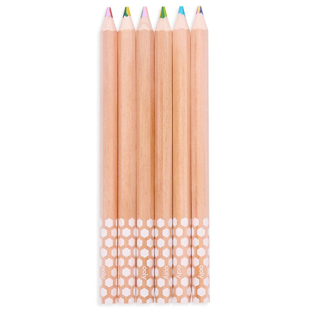 Ooly - Kaleidoscope Multi Coloured Pencils - Set Of 6