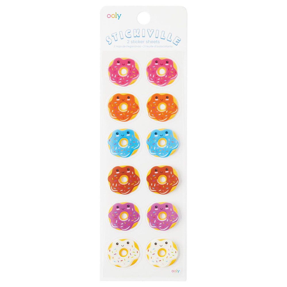 Ooly - Stickiville Stickers - Skinny - Happy Donuts