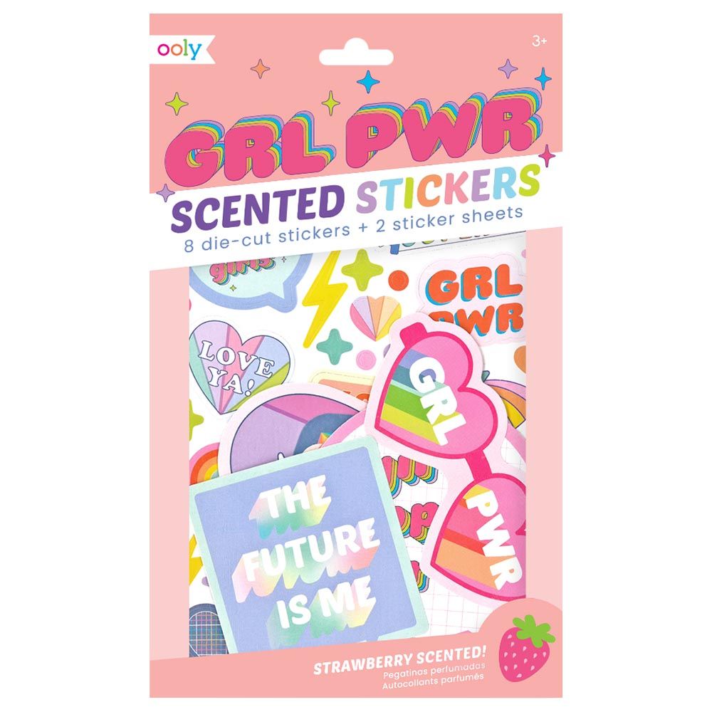 Ooly - Scented Scratch Stickers - Girl Power 