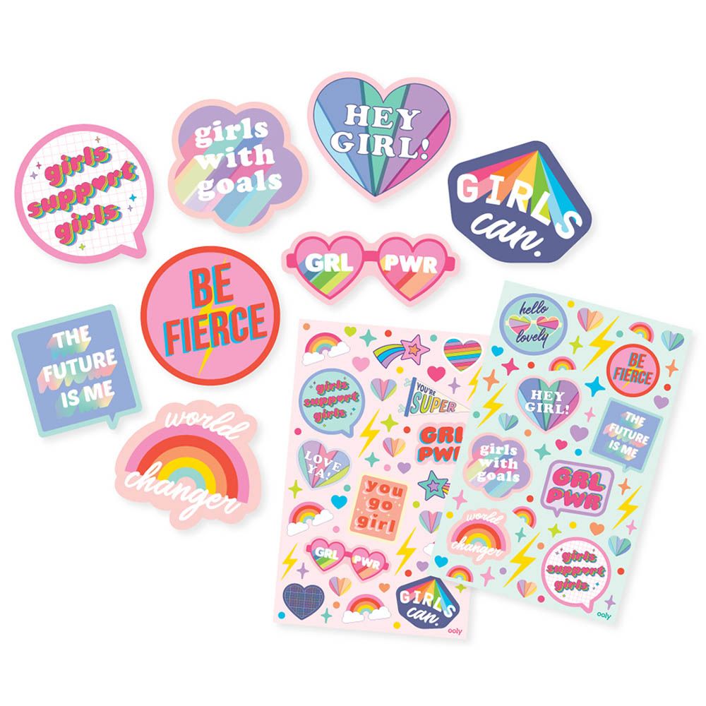 Ooly - Scented Scratch Stickers - Girl Power 