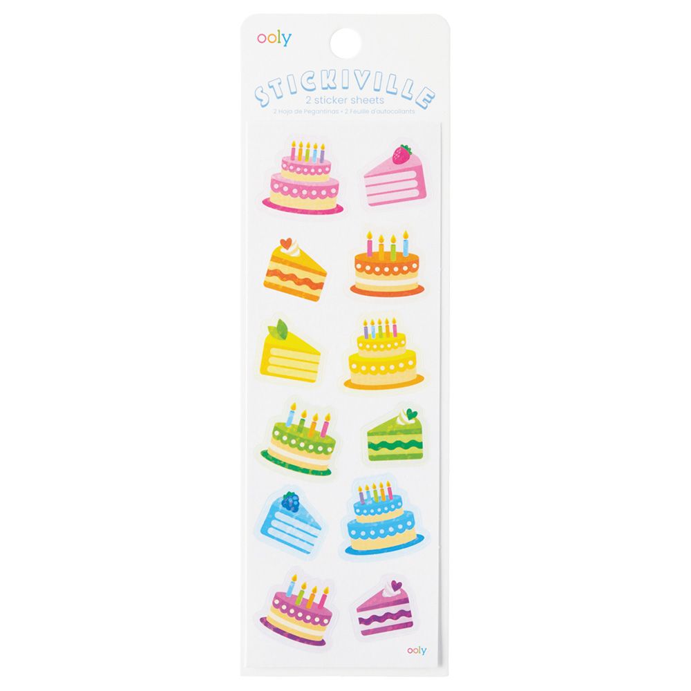 Ooly - Stickiville Stickers - Skinny - Birthday Cakes