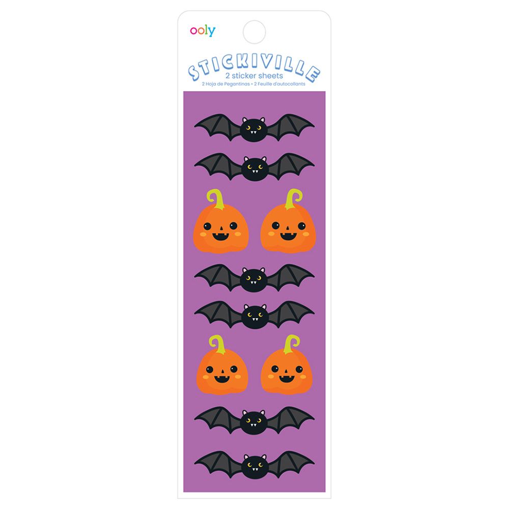 Ooly - Stickiville Bats & Jacks Stickers - Holographic