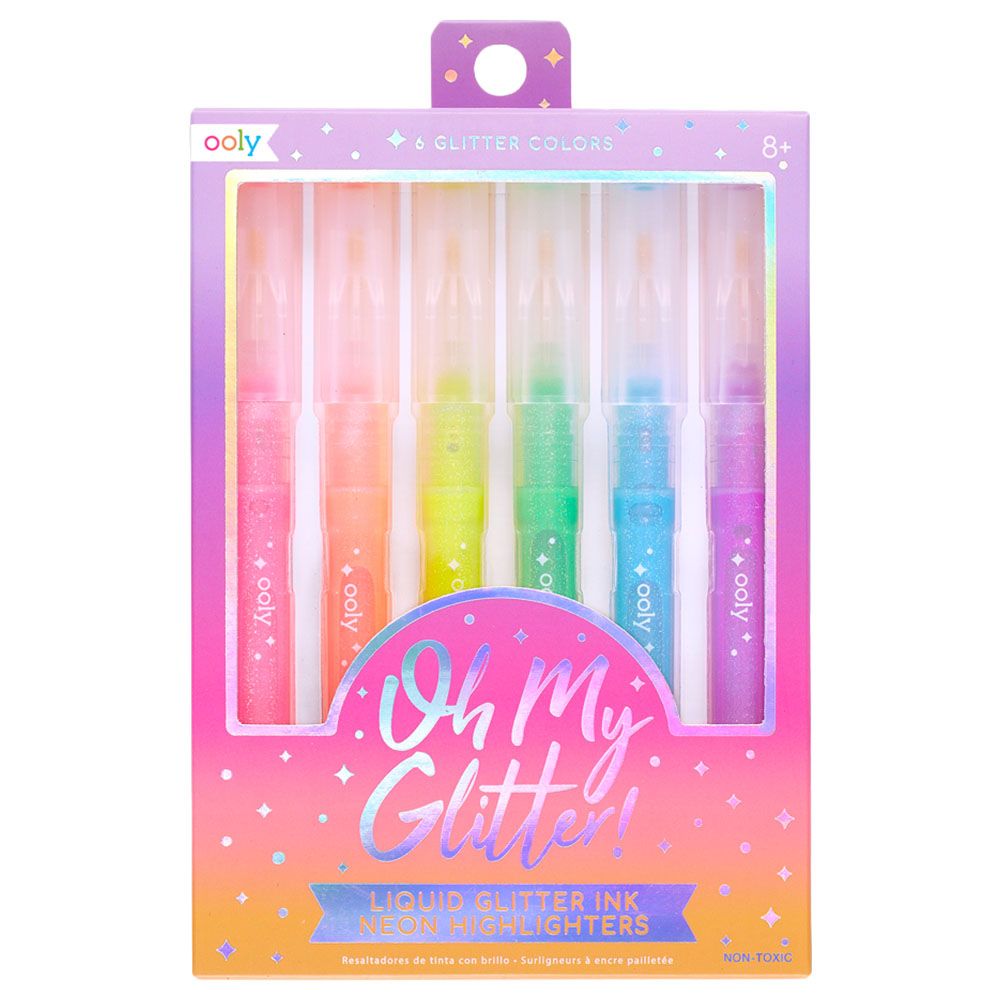 Ooly - Oh My Glitter! Highlighters - Set Of 6