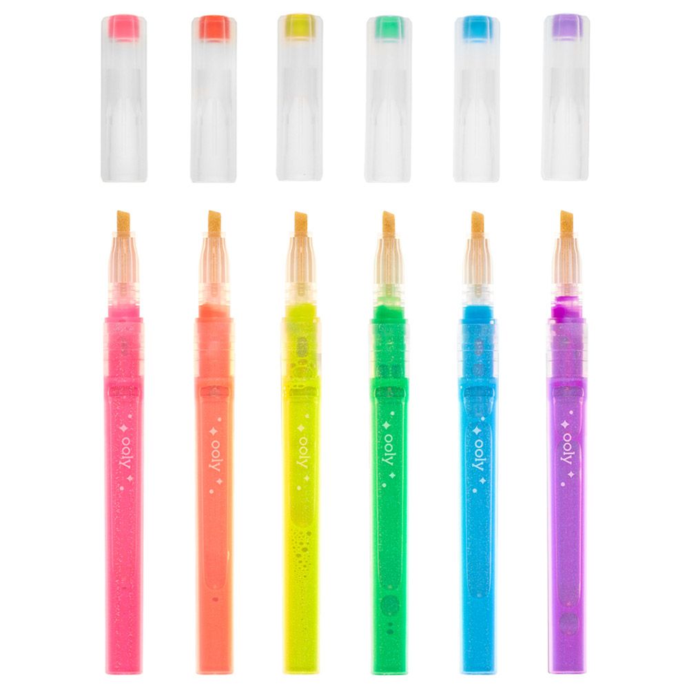 Ooly - Oh My Glitter! Highlighters - Set Of 6