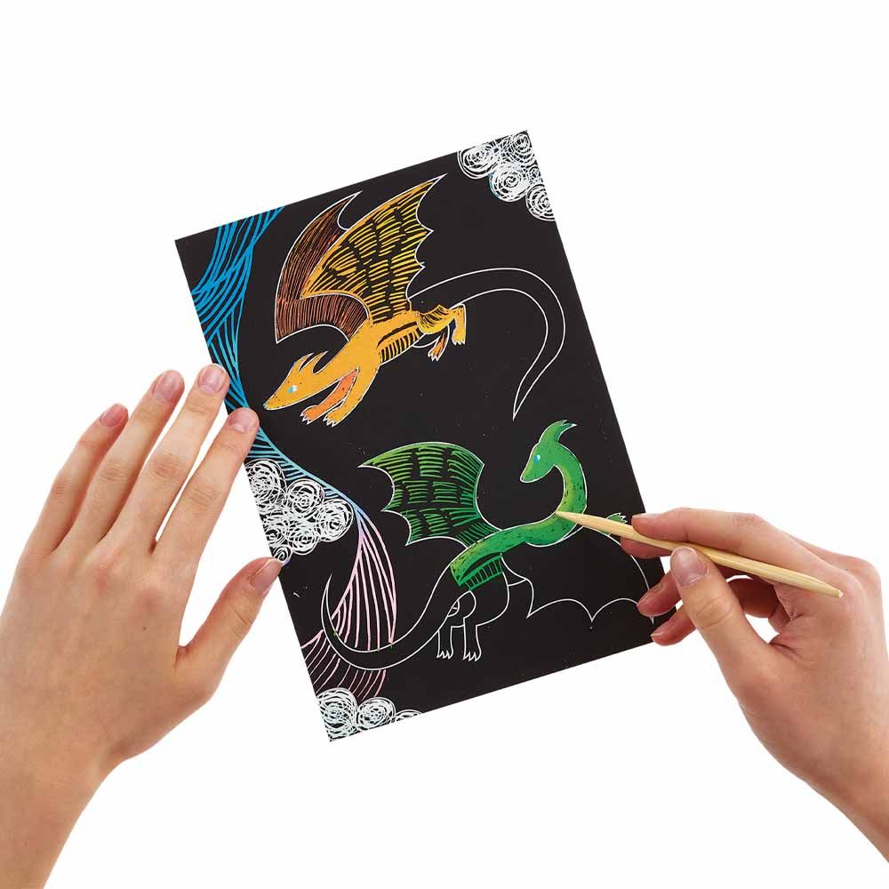 Ooly - Scratch & Scribble Art Kit: Fantastic Dragons