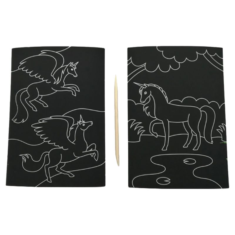 Ooly - Scratch & Scribble Art Kit - Magical Unicorns