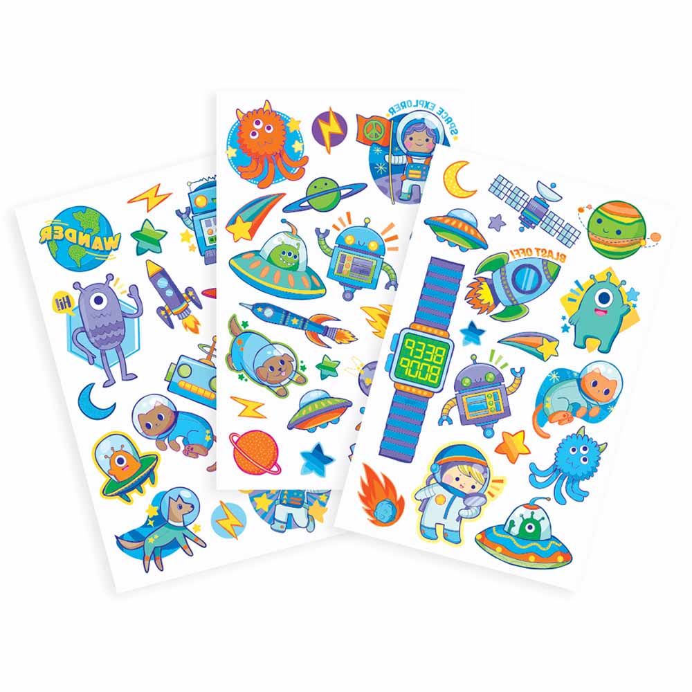 Ooly - Tattoo-Palooza Temporary Tattoos - Space Explorers 