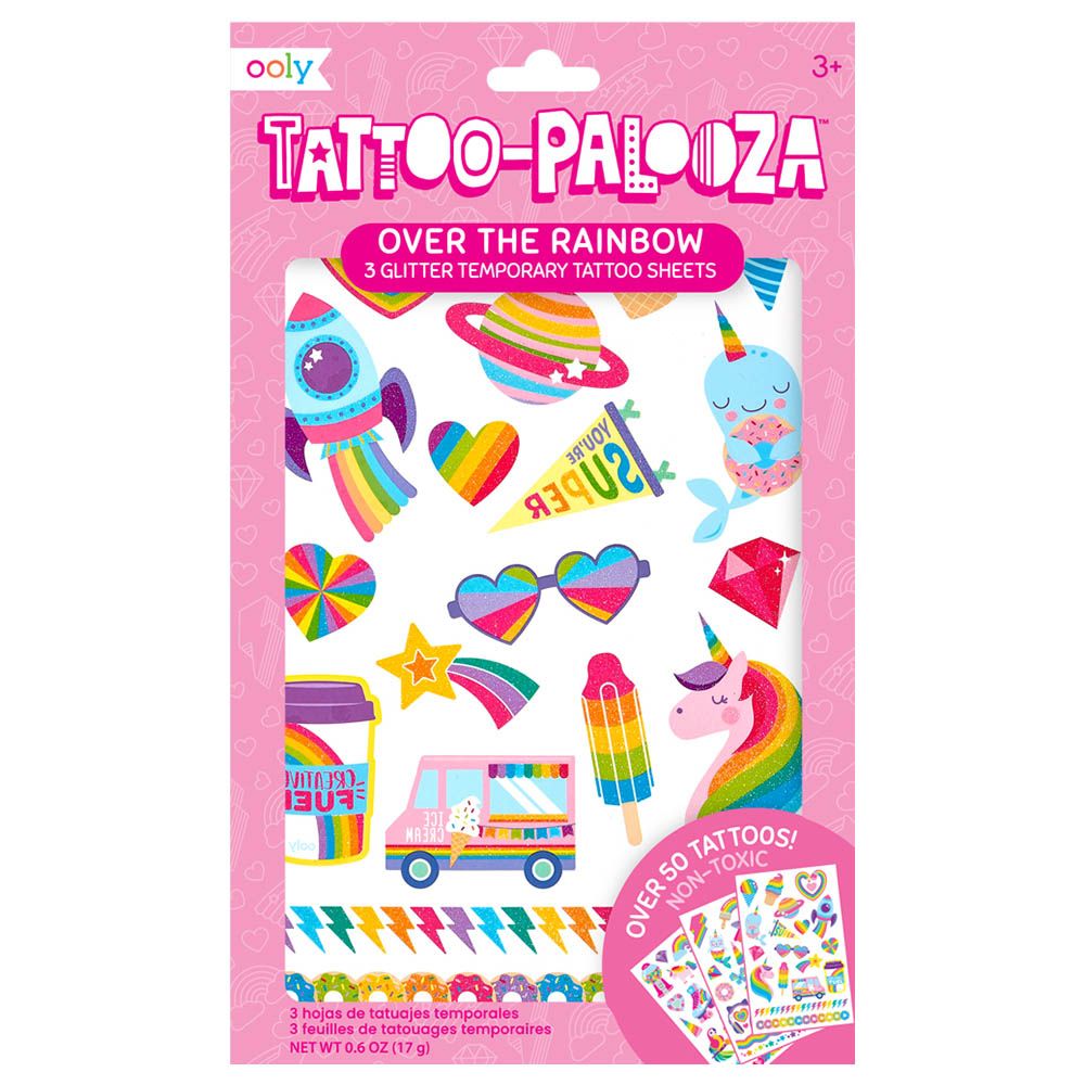 Ooly - Tattoo-Palooza Temporary Tattoos - Over The Rainbow