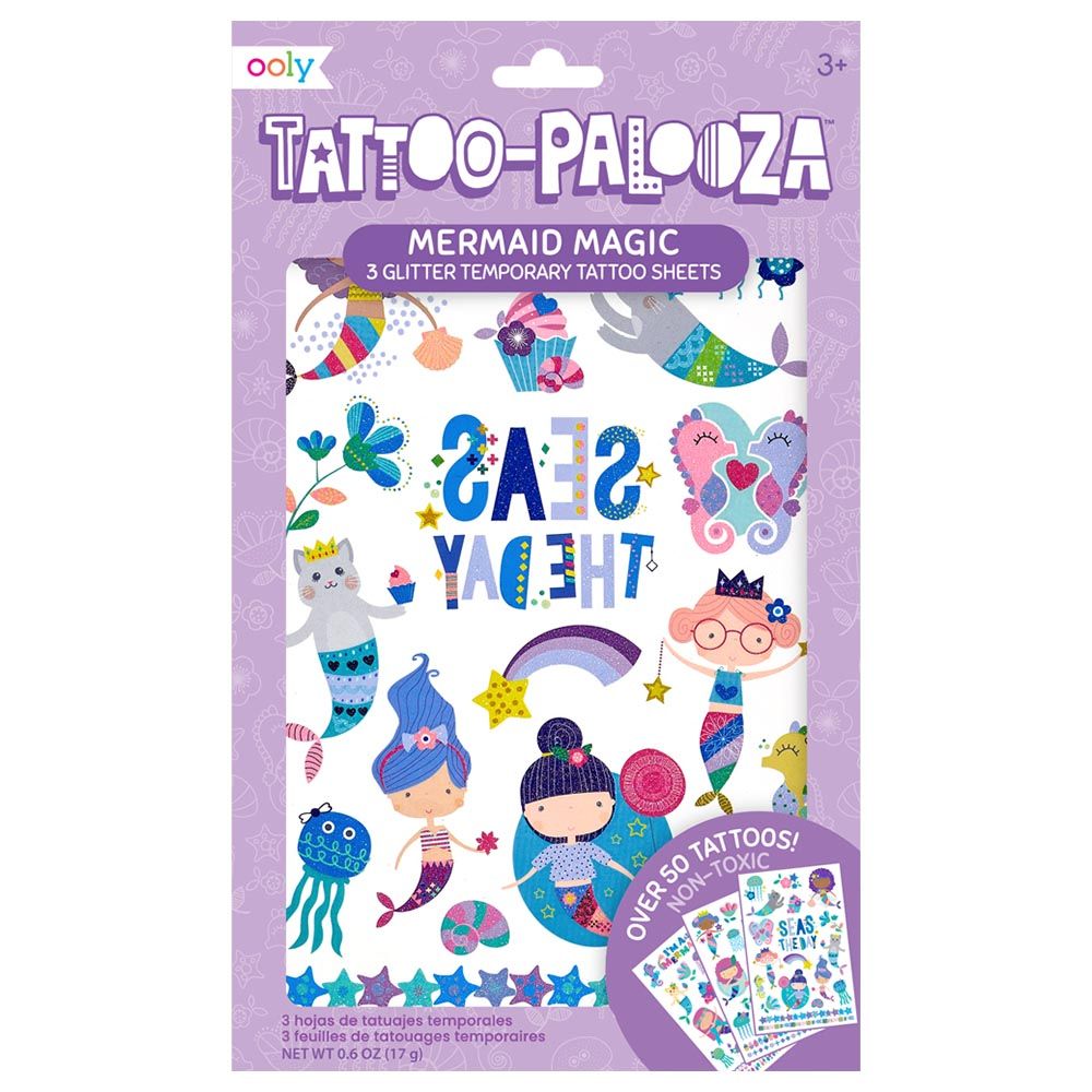 Ooly - Tattoo-Palooza Temporary Tattoos - Mermaid Magic