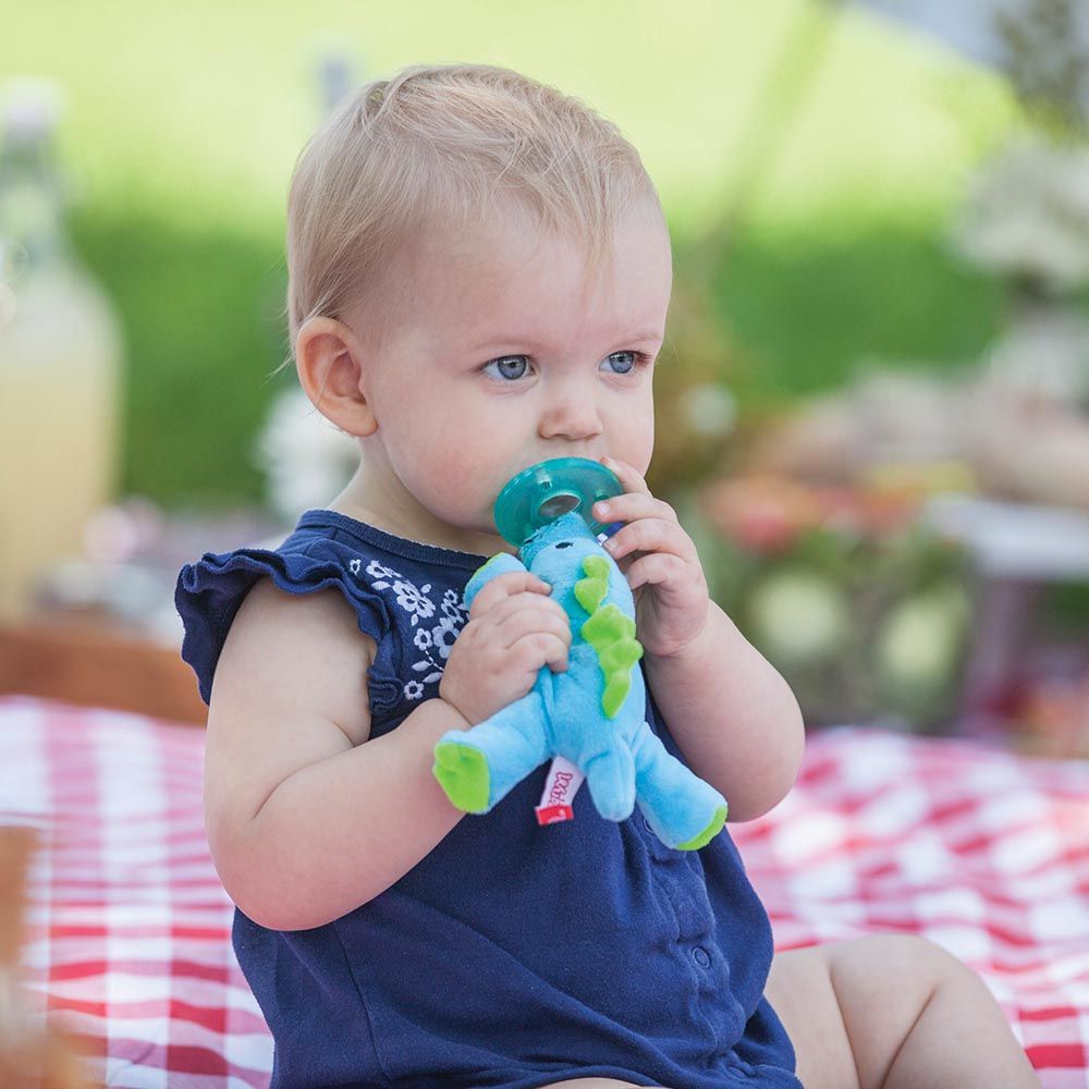 Wubbanub - Pacifier Baby Dino - Blue