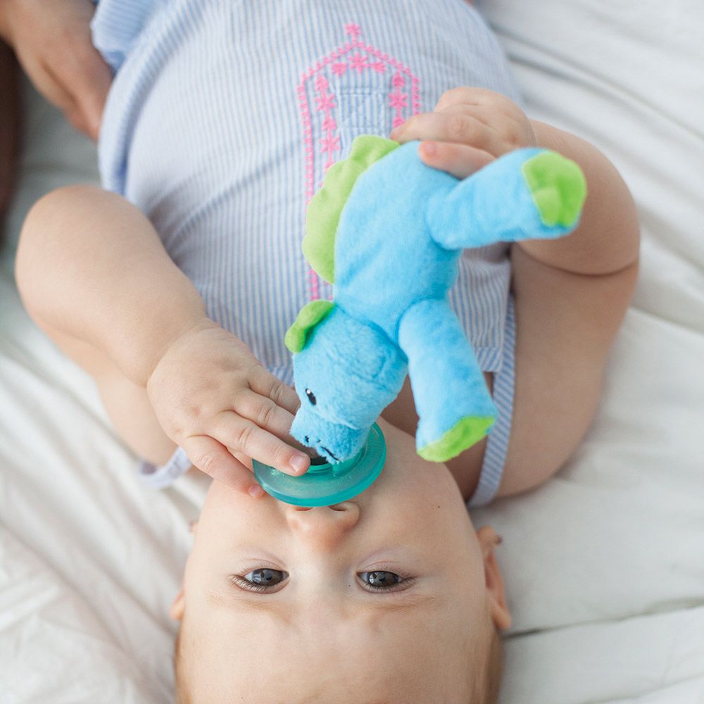 Wubbanub - Pacifier Baby Dino - Blue