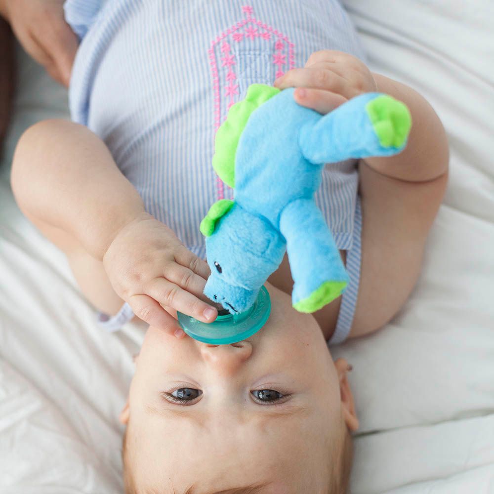 Wubbanub - Pacifier Baby Dino - Blue