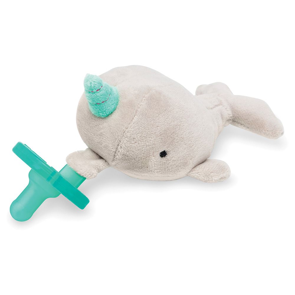 WubbaNub - Marni Narwhal Pacifier - Grey