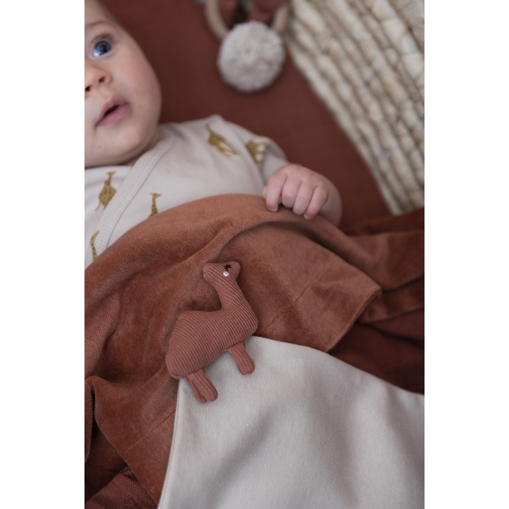 Trixie - Baby Comforter/Security Blanket - Camel