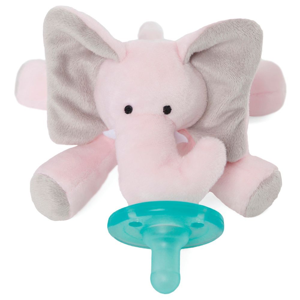 WubbaNub - Pink Elephant Infant Pacifier