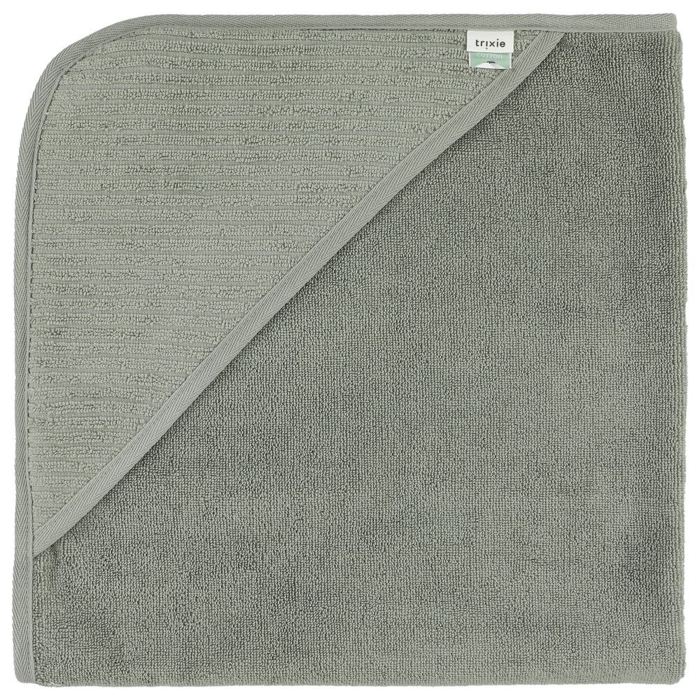 Trixie - Hooded Towel 75x75cm - Hush Olive