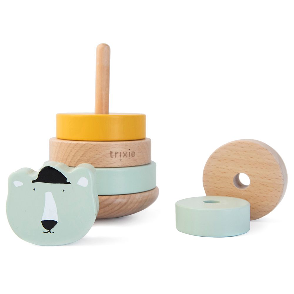 Trixie - Wooden Stacking Toy - Mr. Polar Bear