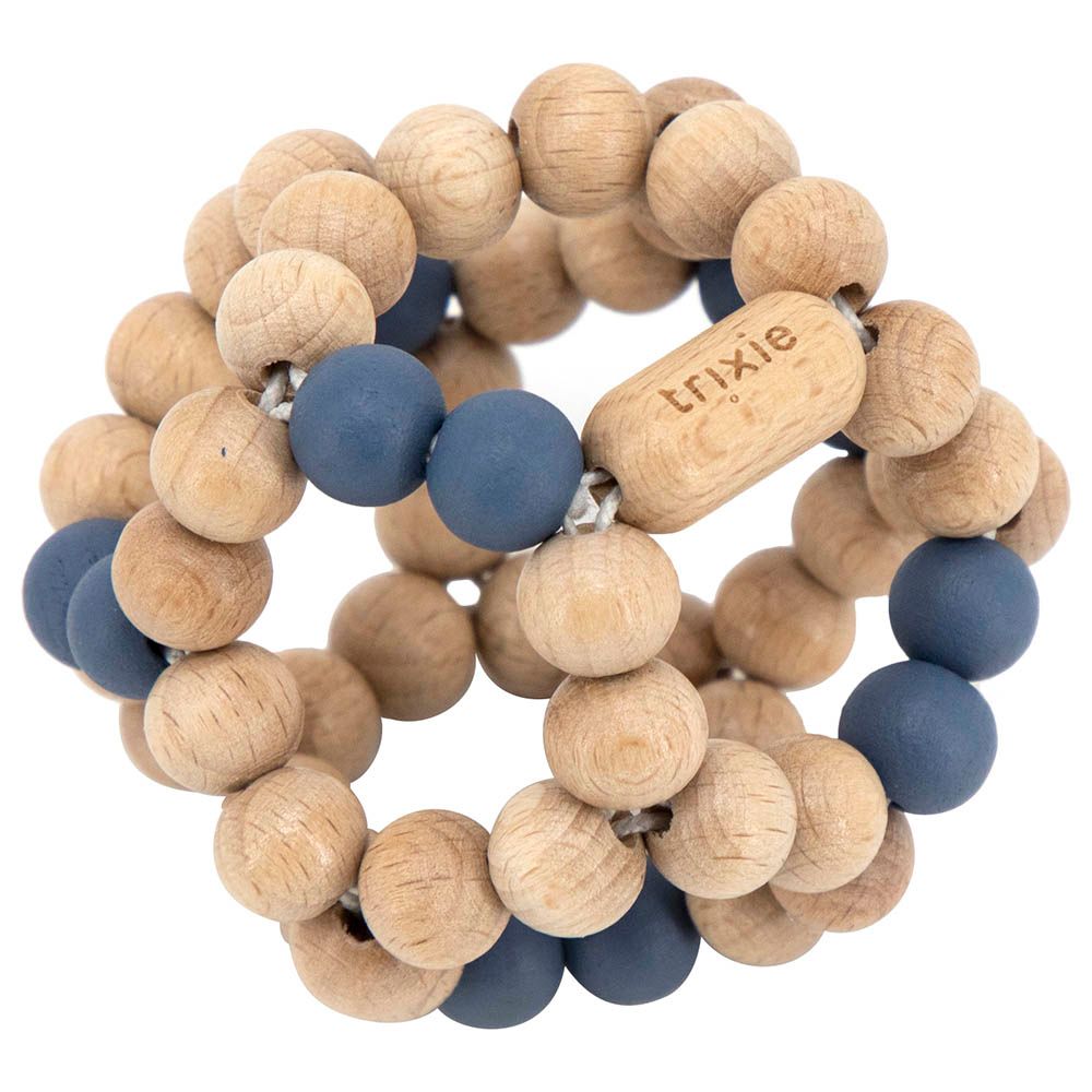 Trixie - Wooden Beads Ball - Blue - Blue