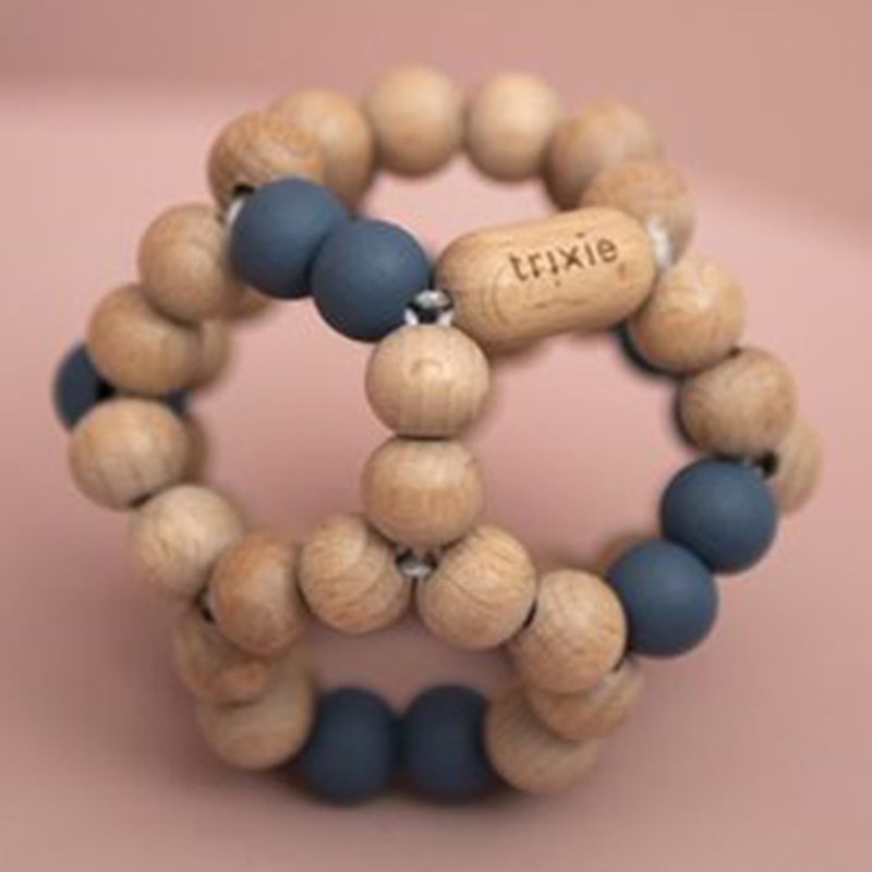 Trixie - Wooden Beads Ball - Blue - Blue