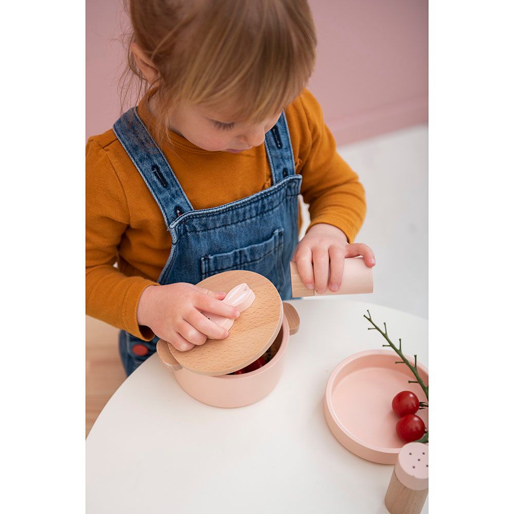 Trixie - Wooden Cooking Set - Mrs. Rabbit - Pink