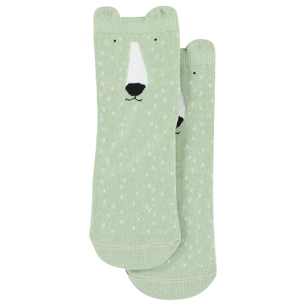 Trixie - Mr. Polar Bear Socks - Mint