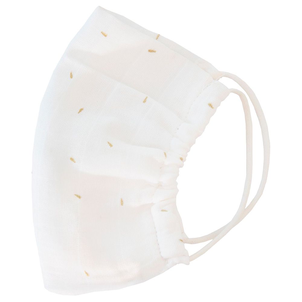 Trixie - Face Mask Muslin - Medium - Gold Blossom