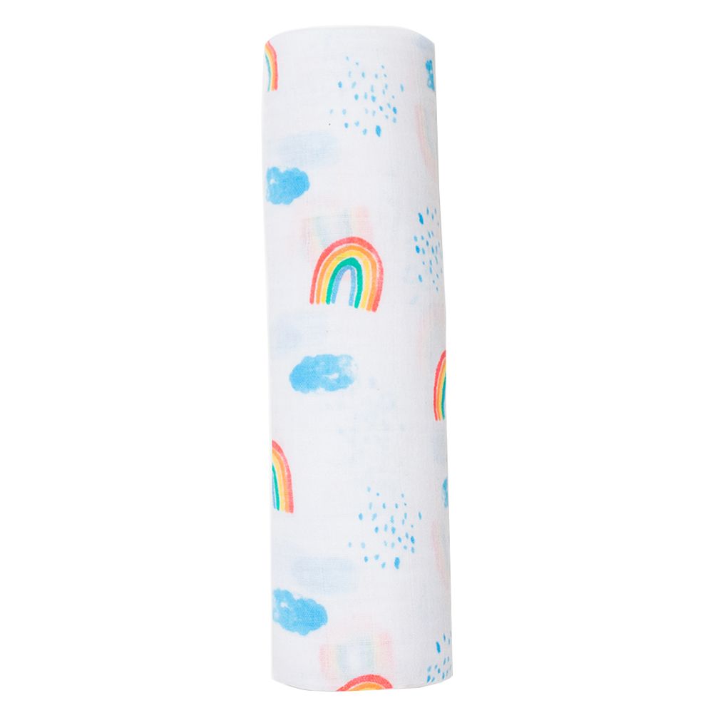 Lulujo - Muslin Rainbow Sky Swaddle