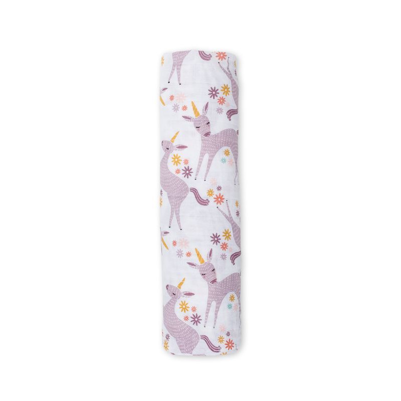 Lulujo - Muslin Swaddle - Modern Unicorn