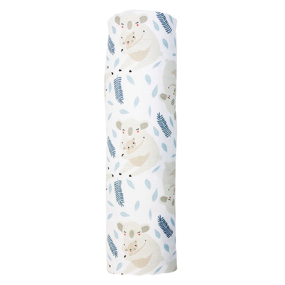 Lulujo - Koala Muslin Swaddle - Blue