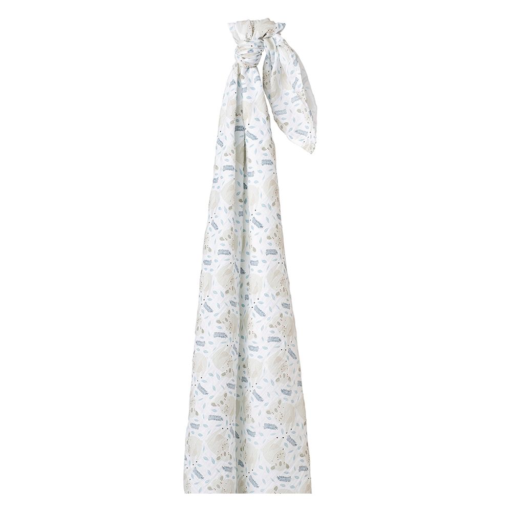 Lulujo - Koala Muslin Swaddle - Blue