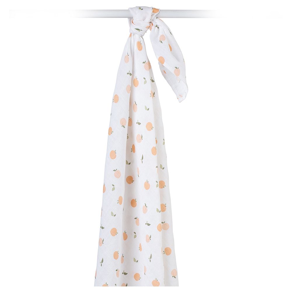 Lulujo - Muslin Swaddle - L - Peaches