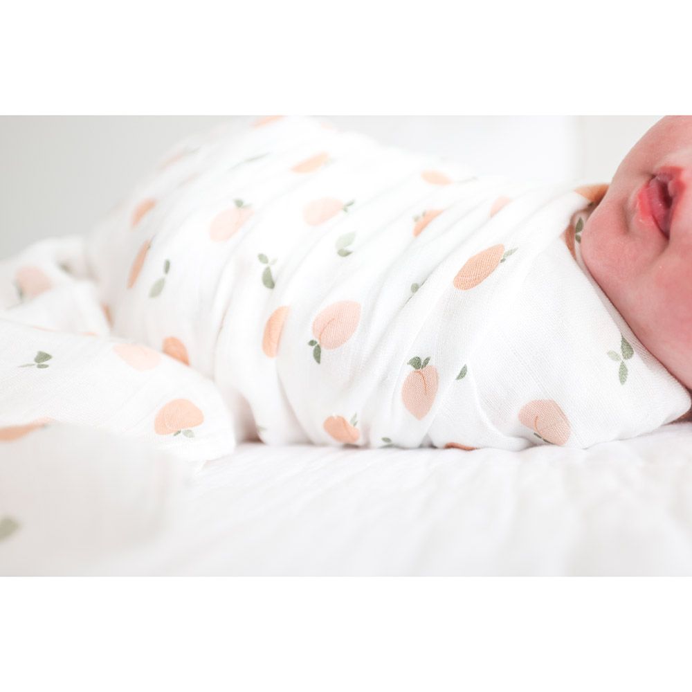 Lulujo - Muslin Swaddle - L - Peaches