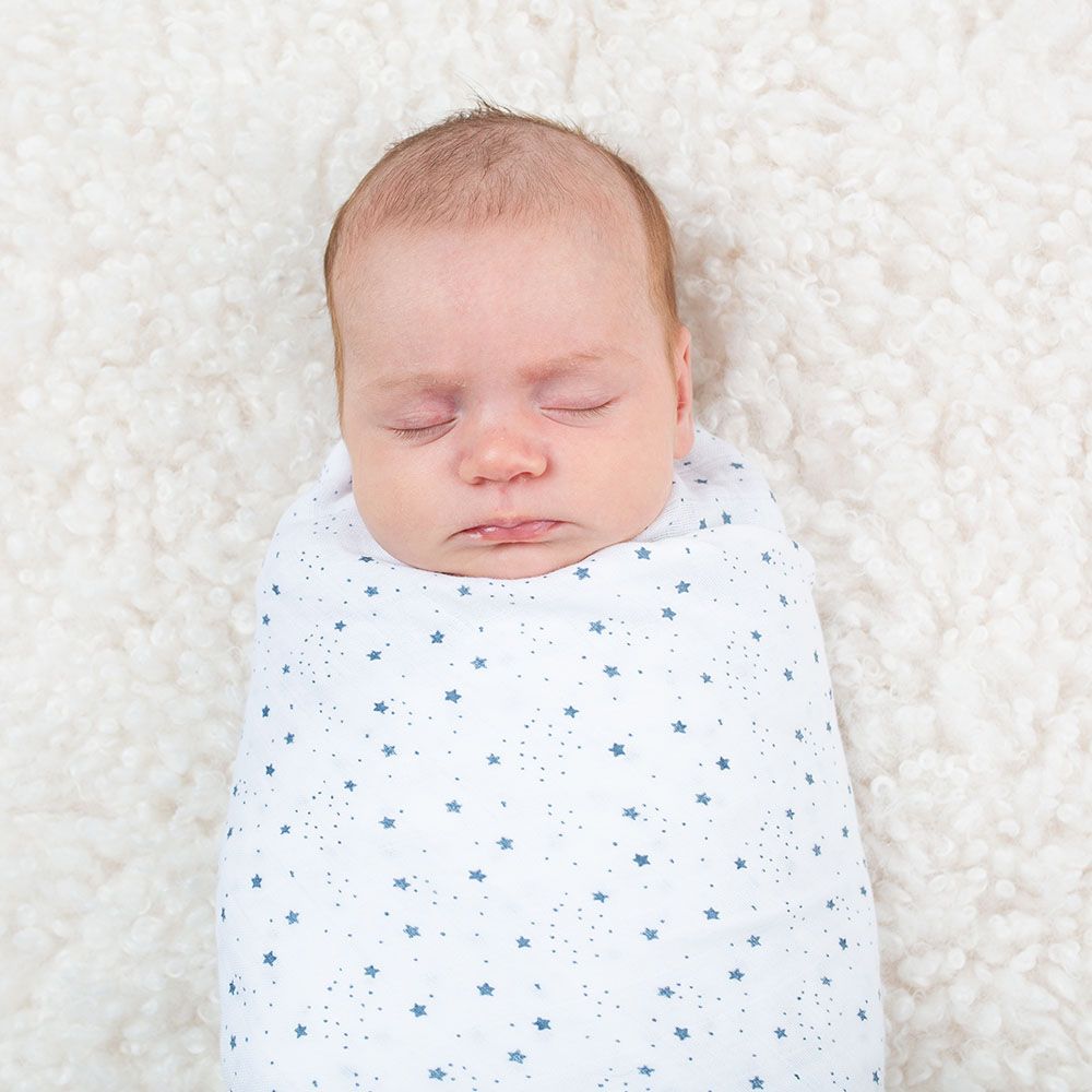 Lulujo - Muslin Swaddle - L - Stars