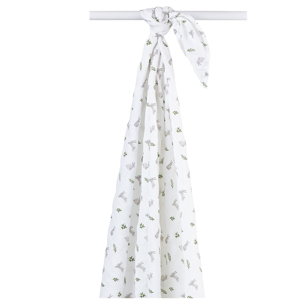 Lulujo - Muslin Swaddle - L - Bunnies