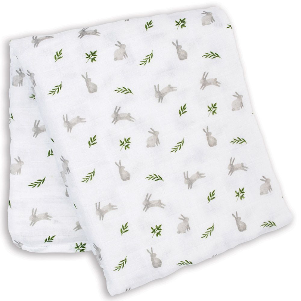 Lulujo - Muslin Swaddle - L - Bunnies