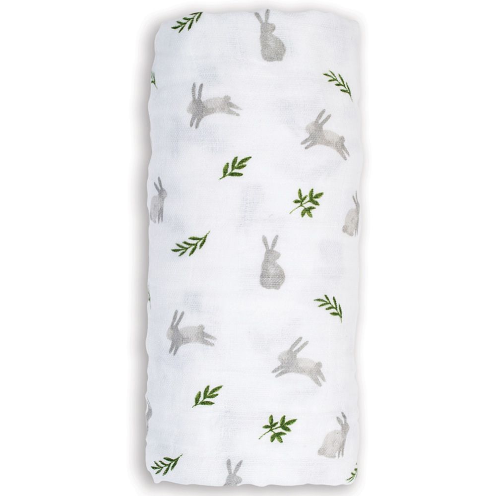 Lulujo - Muslin Swaddle - L - Bunnies