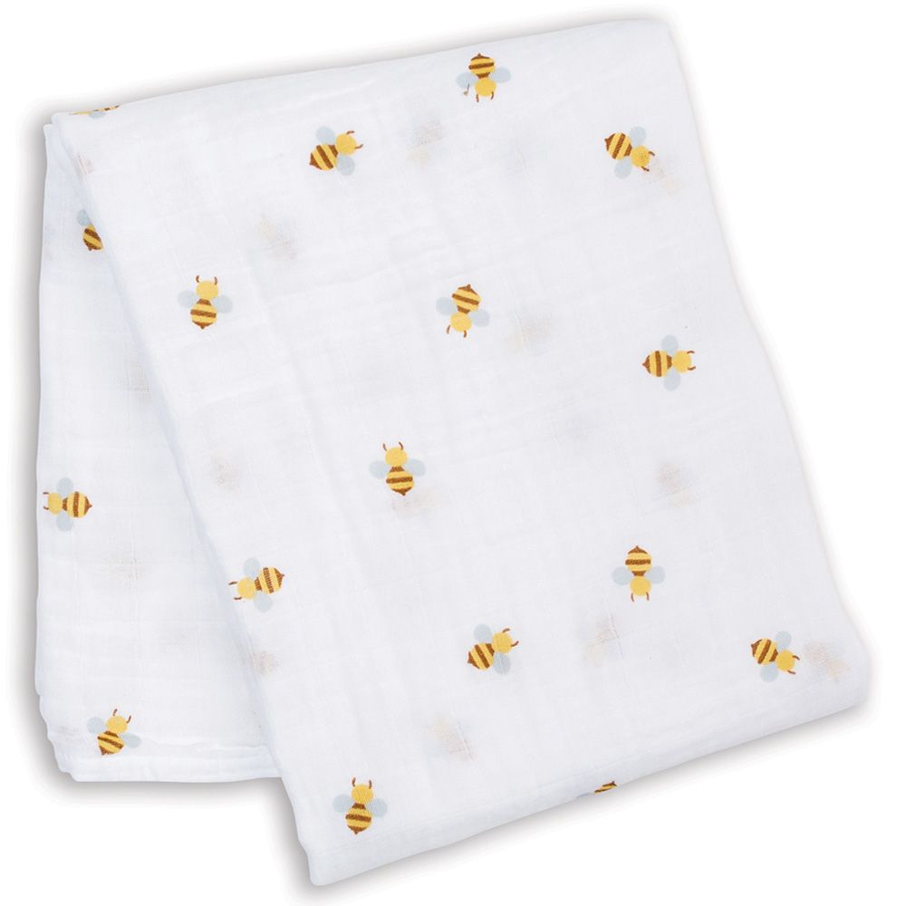 Lulujo - Muslin Swaddle - L - Bees