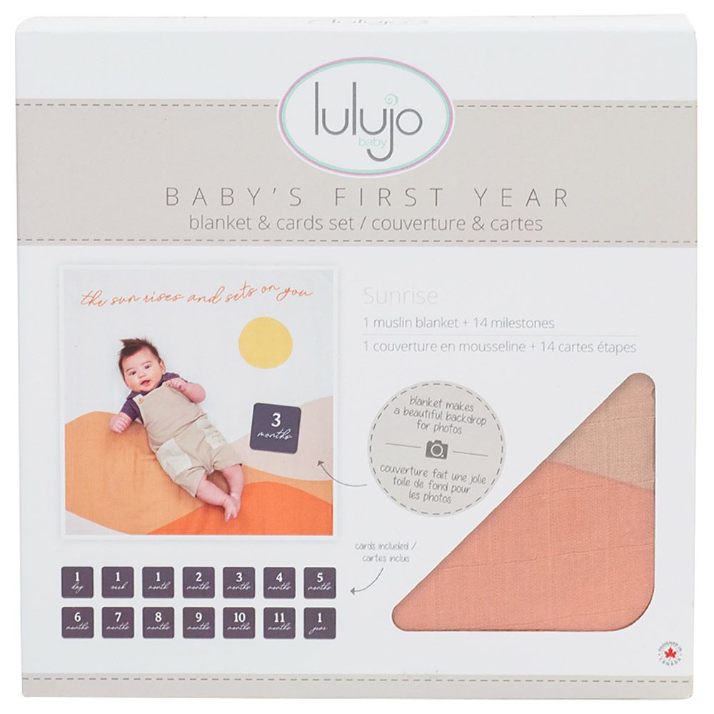 lulujo - First Years Blanket - Sun Rise