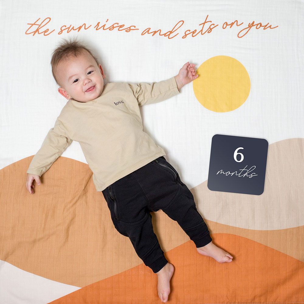 lulujo - First Years Blanket - Sun Rise