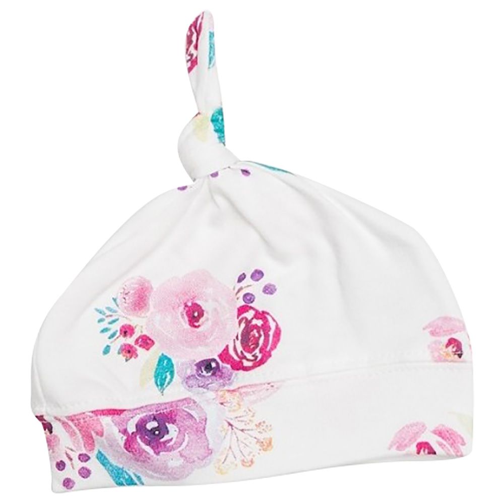 Lulujo - Bamboo Hat & Swaddle Blanket - Posies