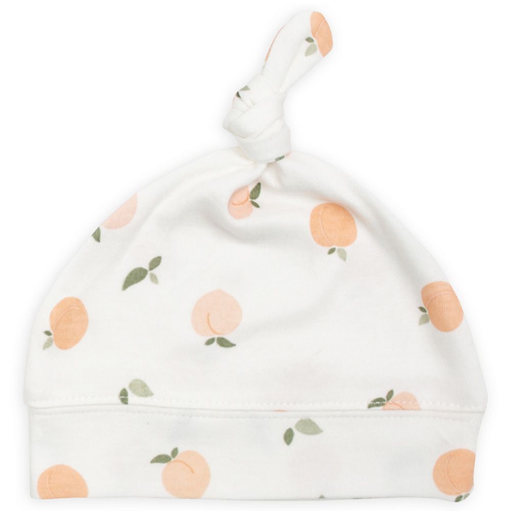 Lulujo - Hello World Swaddle & Hat Set - Peaches