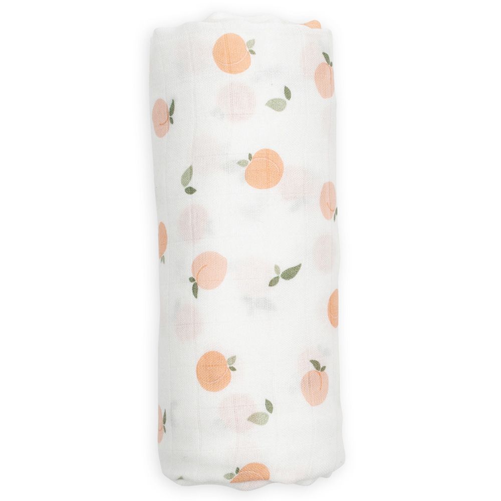 Lulujo - Hello World Swaddle & Hat Set - Peaches