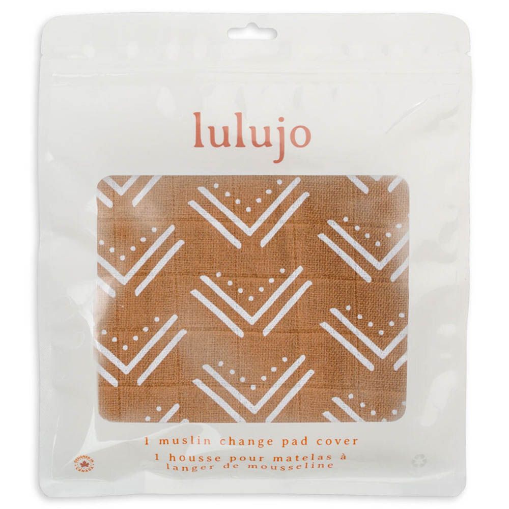 Lulujo - Muslin Change Pad Cover 80 x 40 cm - Mudcloth