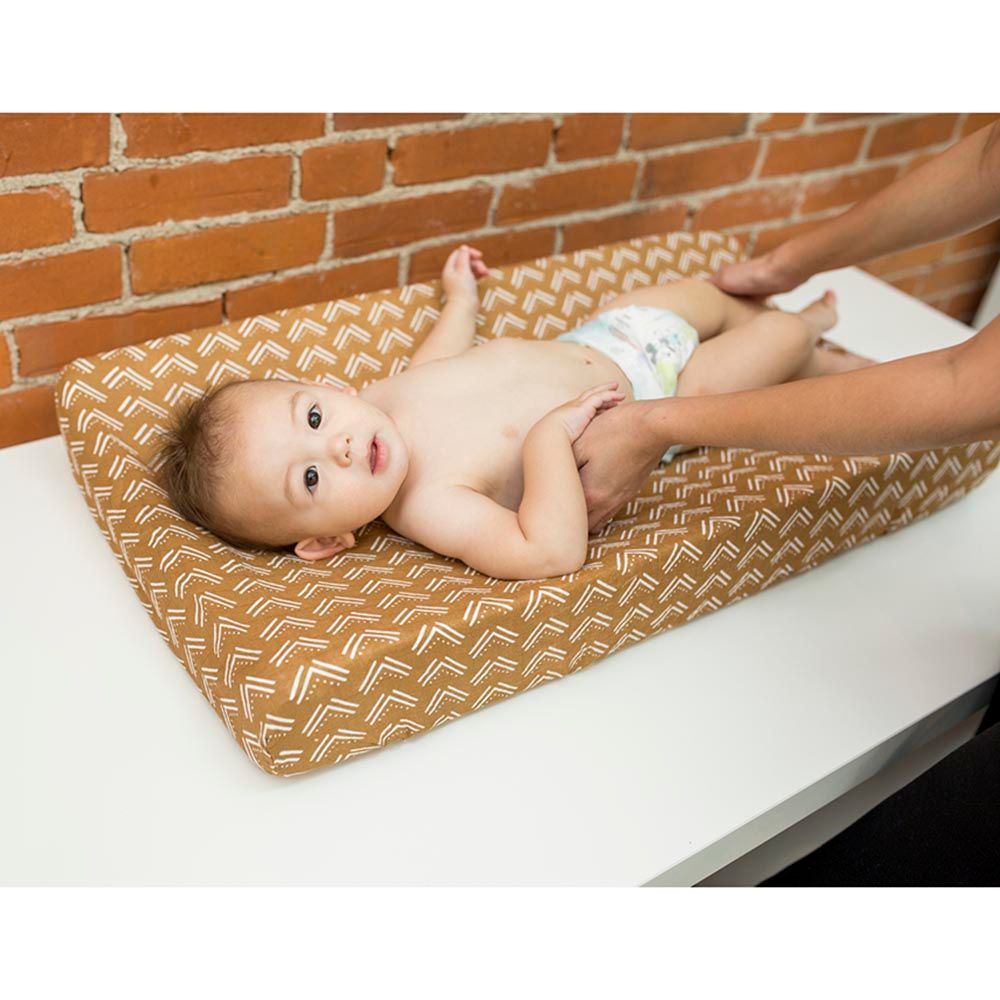 Lulujo - Muslin Change Pad Cover 80 x 40 cm - Mudcloth