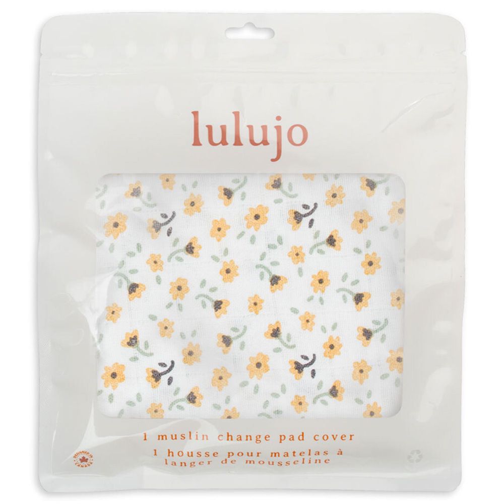 Lulujo - Muslin Change Pad Cover 80 x 40 cm - Vintage Floral