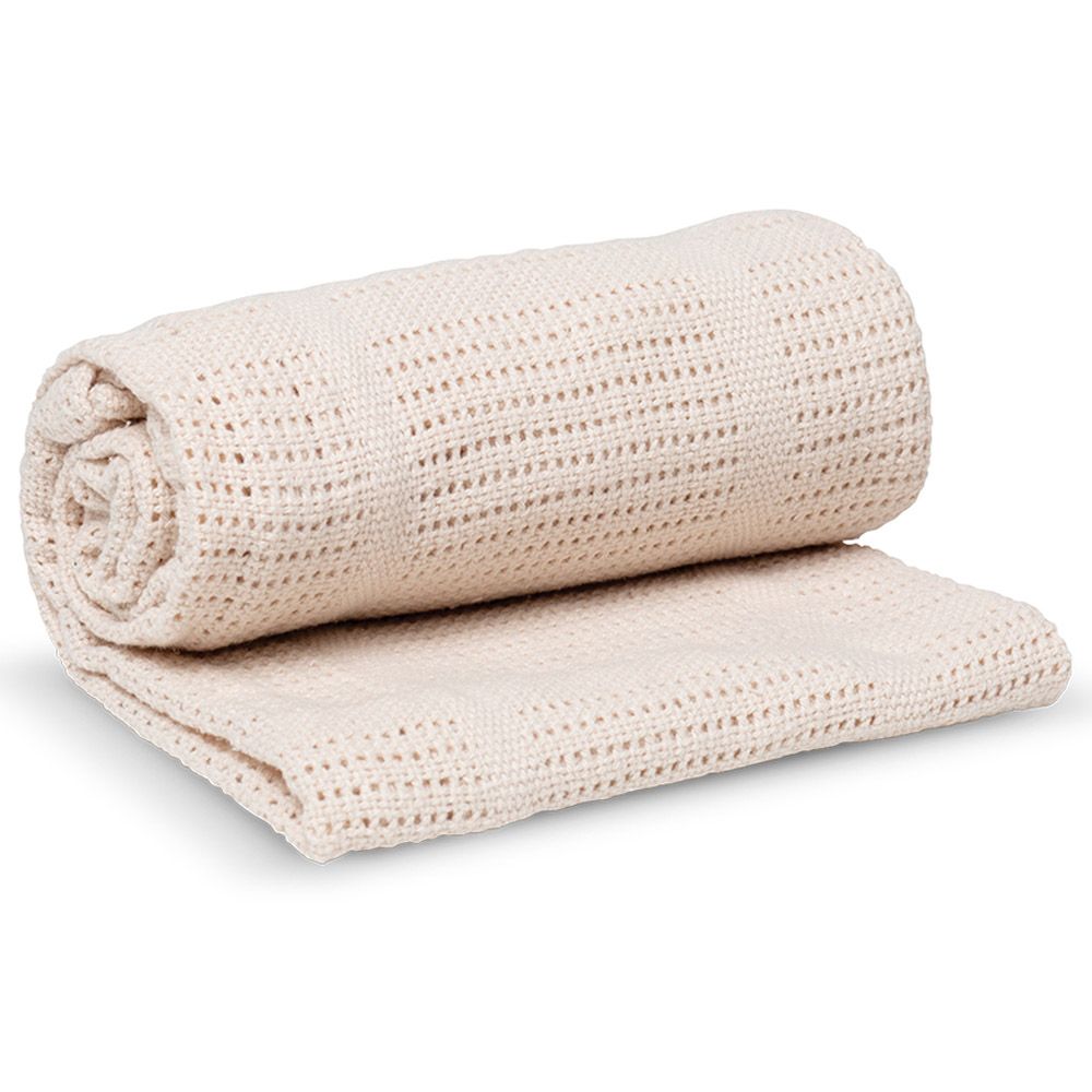 Lulujo - Cellular Blanket - Oatmeal