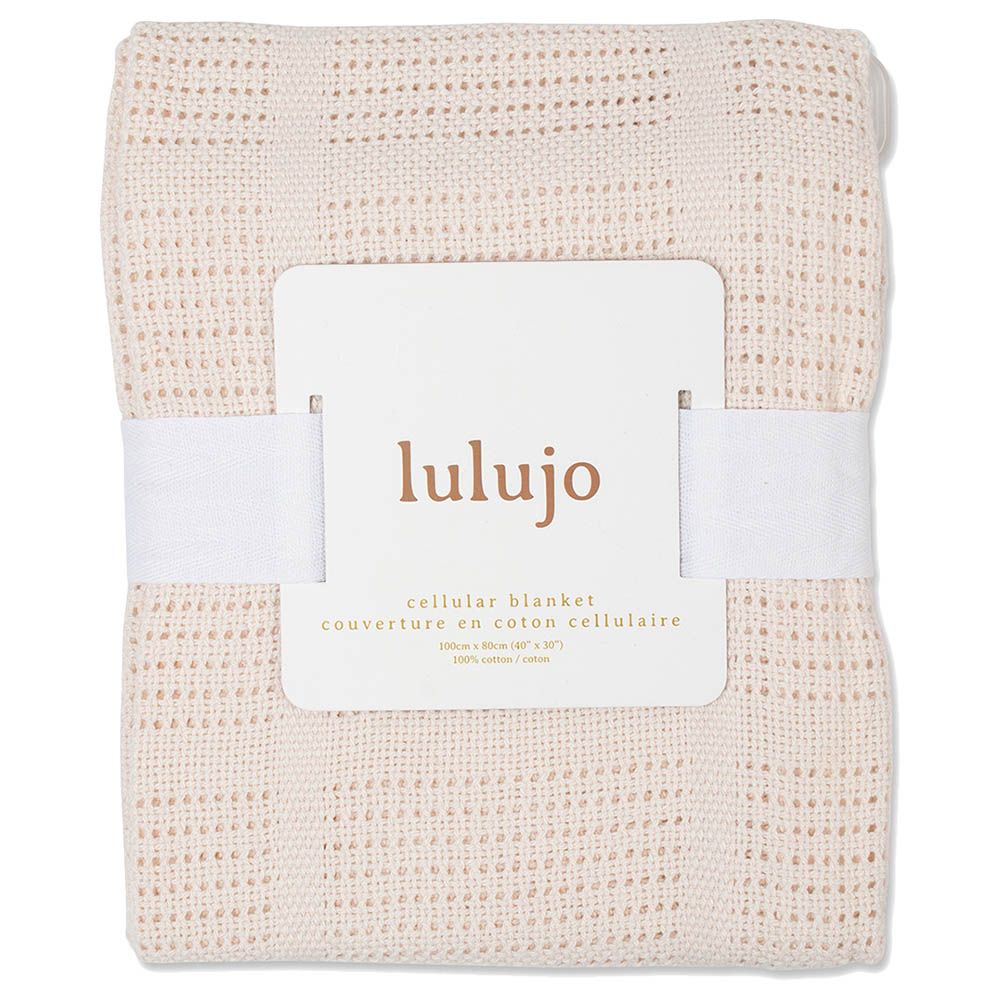 Lulujo - Cellular Blanket - Oatmeal