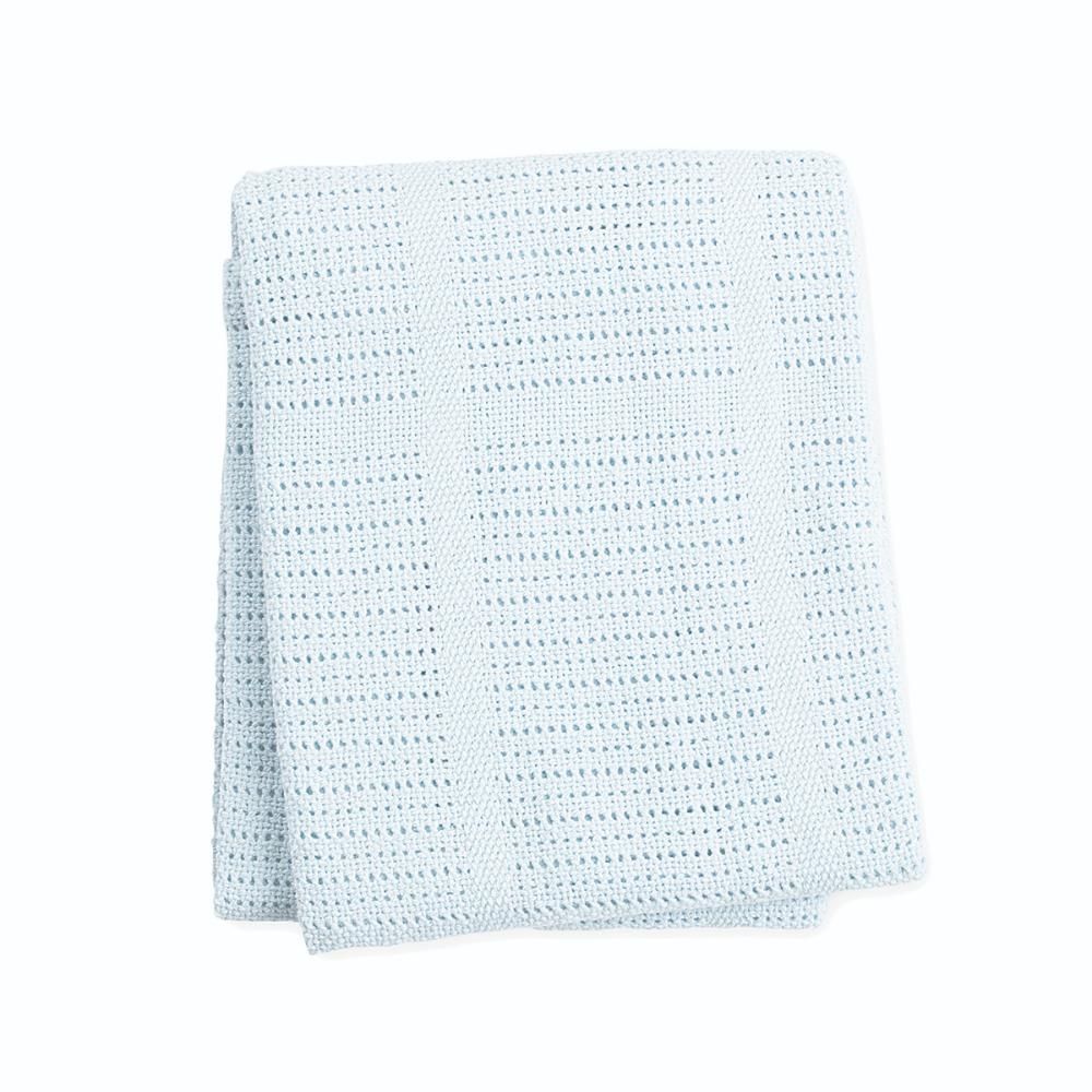 lulujo - Cellular Baby Blanket - Blue