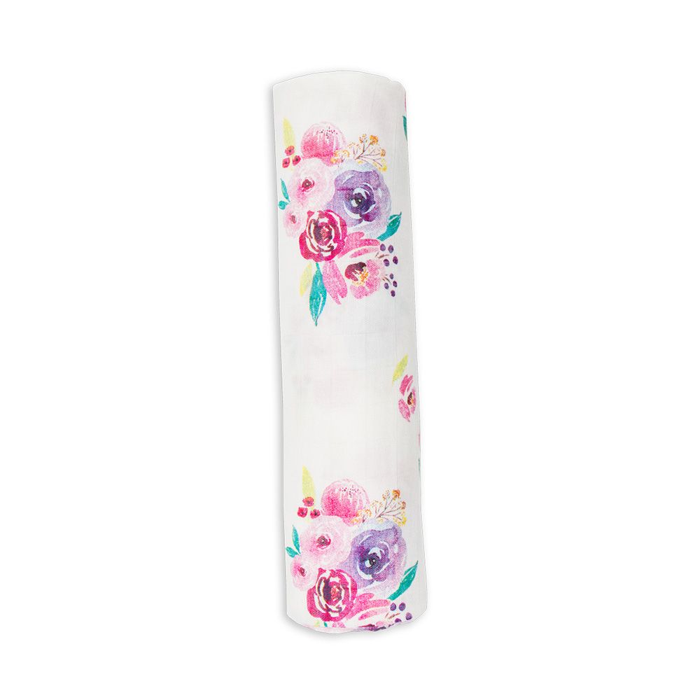 Lulujo - Bamboo Swaddling Blanket - Posies