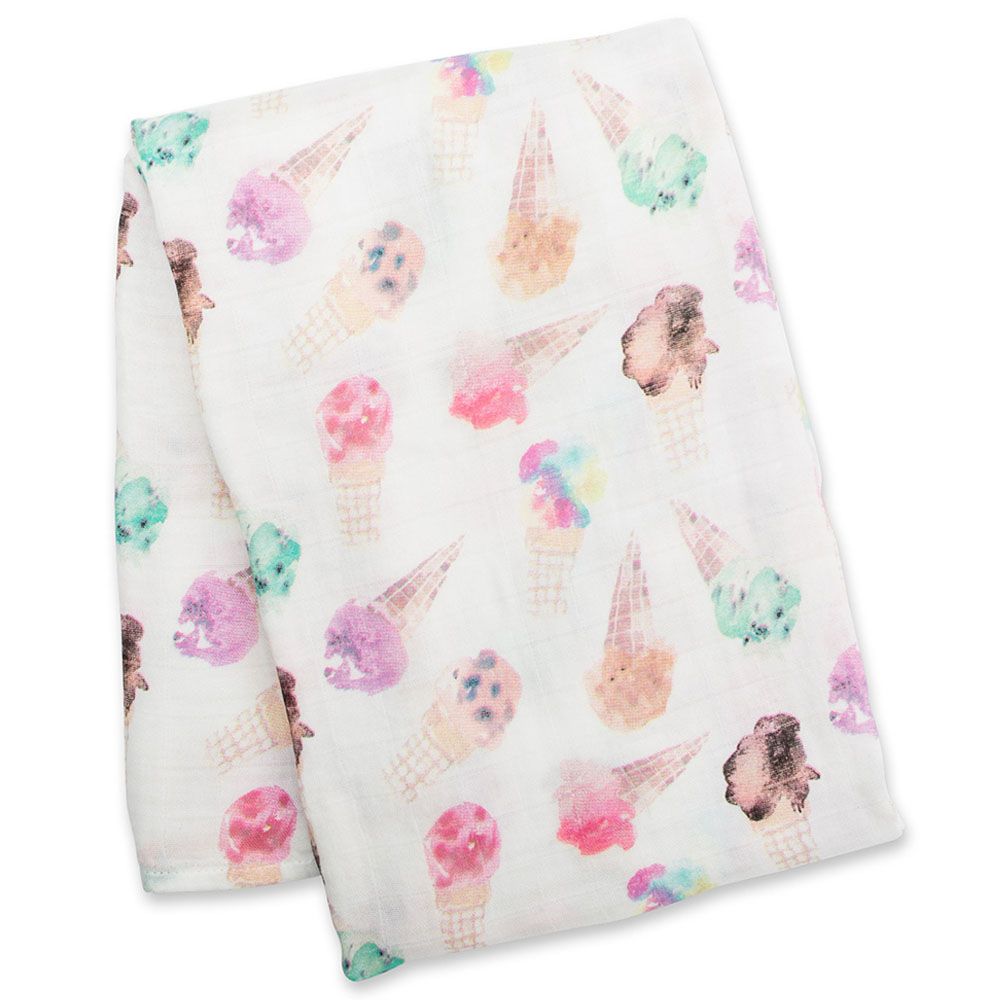 Lulujo - Bamboo Muslin Swaddle Blanket Pack of 3 - Pretty Pink